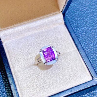 【紫水晶戒指】天然母貝紫水晶戒指 濃郁透亮 設計款 大氣質感細節