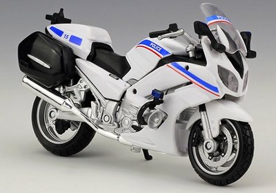 【重型機車模型】Yamaha FJR1300A 藍白色 山葉摩托車 Maisto 1/18精品車模