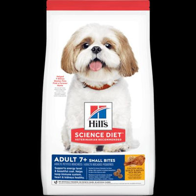 Hills 成犬 活力長壽 12kg 雞肉、糙米與大麥 小顆粒 7歲+ 希爾斯 希爾思 熟齡犬 狗飼料 604465