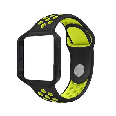 gaming微小配件-Fitbit Blaze運動手錶錶帶 耐克矽膠+邊框 男女通用錶帶Fitbit Blaze 防水防汗 運動 硅膠 錶帶-gm