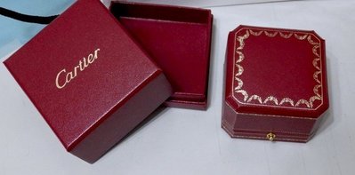 保證真品正品  Cartier 紅色金扣戒指盒 耳環盒 手鍊盒 首飾盒 飾品盒 珠寶盒