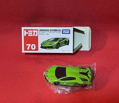 內AA 櫃 ： 1/68 TOMICA 70 藍寶堅尼 蠻牛 LAMBORGHINI AVENTADOR SVJ 天貴