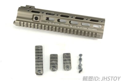 JHS（（金和勝 生存遊戲專賣））免運費 HAO 黑色/沙色 VFC HK416用 SMR 10.5吋魚骨護木 8506