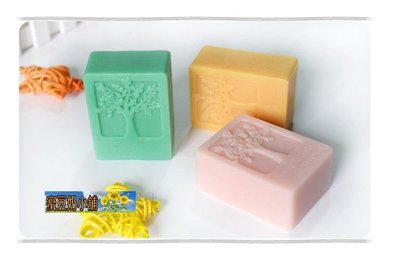 蜜豆奶小舖~厚款/四孔長方形天堂樹模具 ~蛋糕烘培凍模~手工香皂模~矽膠模 / 矽膠皂模