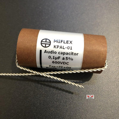 波蘭 MIFLEX KPAL-01鋁箔油浸紙管電容0.1uf 0.22uf  0.47uf