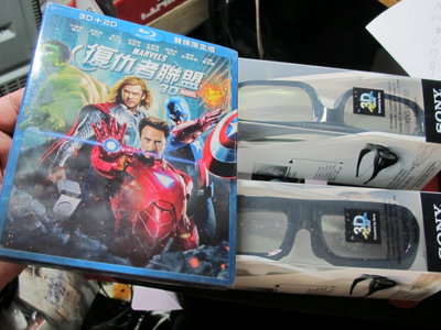 Sony 3D配件盒：3D眼鏡