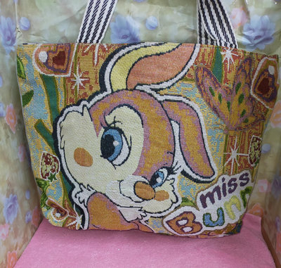 迪士尼 蒂蒂 米奇米妮 繡圖包 多功能 帆布 側背包 購物袋 大包包 媽媽包
