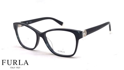 【本閣】FURLA VU4947S 義大利精品光學眼鏡大方膠框 男女黑白色 與CHLOE/Tiffany 同型 彈簧鏡腳