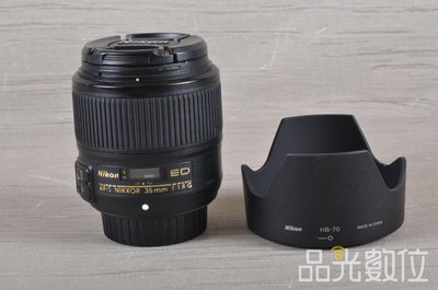【品光數位】Nikon AF-S 35MM F1.8 G ED FX #124517