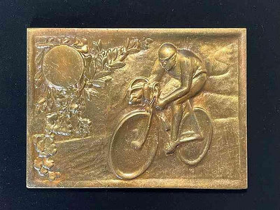 紀念章 歐洲自行車比賽獎牌大銅章徽章紀念章牌子古玩古董老物