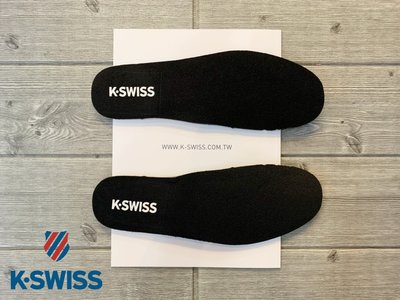 塞爾提克~KSWISS 男生 鞋墊 舒適微記憶 運動休閒 減輕疲勞-k swiss黑色