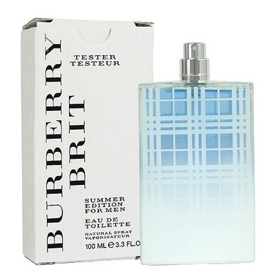 ☆MOMO小屋☆ BURBERRY BRIT SUMMER 2012 風格 夏日限量版 男香 100ml TESTER