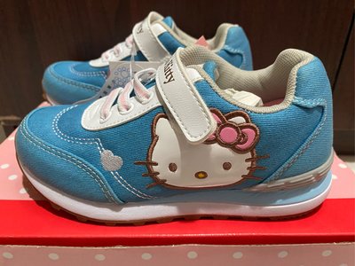 【戀戀情深】全新 Kitty 女童鞋 運動鞋 休閒鞋 水藍色 19