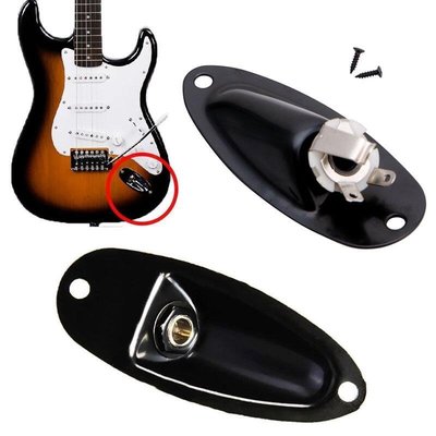 下殺-love 電吉他 輸入輸出船形插孔 黑色船型插座 吉他絕佳配件