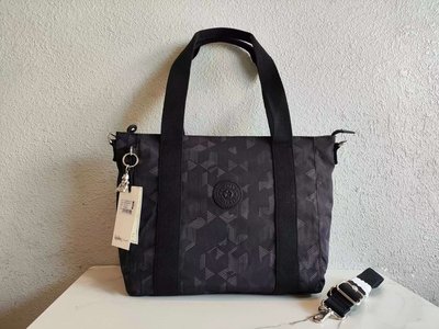 鑫森凱莉代購 kipling K16332 黑色幾何印花 肩背 手提包 斜背包 托特包 購物袋 限量 預購
