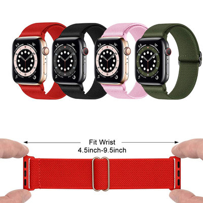 全新升級的彈性編織 Solo Loop 錶帶 Apple Watch Iwatch 44mm 40mm 38mm 42m