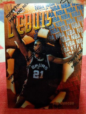 1997-98 Topps Finest Tim Duncan RC 新人卡