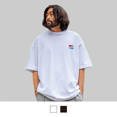 【男人幫大尺碼】T1700台灣製造純棉印花圖案T恤