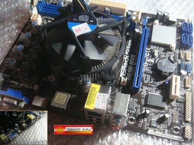 ASRock 華擎 H61M-HVS 1155腳位 Intel H61晶片組 4組SATA 2組DDR3 送CPU與風扇