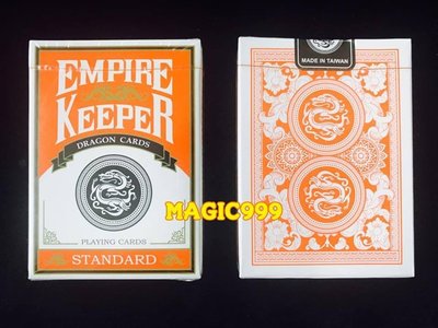 [MAGIC 999] Empire Keeper Dragon 龍牌 Bicycle 材質 橘色 單副150NT.