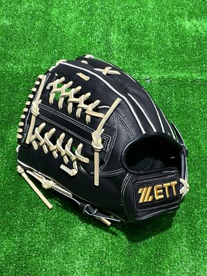 棒球世界 全新ZETT 棒壘球手套T網狀檔12.5吋 (BPGT-80227) 黑色特價牛皮軟化處理反手用