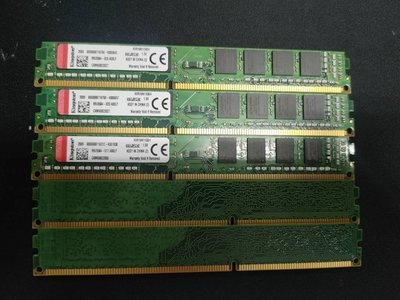 元氣本舖 二手 金士頓 4G DDR3桌機KVR16N11S8/4窄板單面記憶體