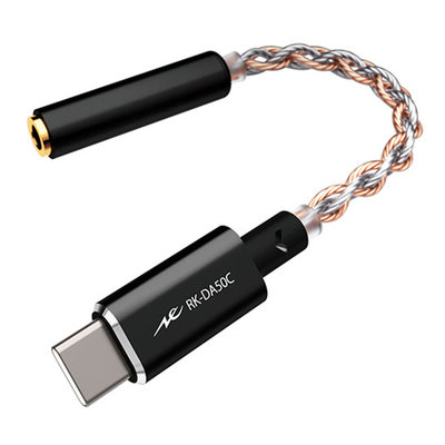 平廣 保一年 radius RK-DA50CK 黑色 Type-C USB 插頭 3.5mm 耳機孔 耳擴 高通 DAC