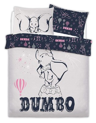預購 英國 Disney Dumbo 小飛象 枕頭套*2+被套 三件組 雙人