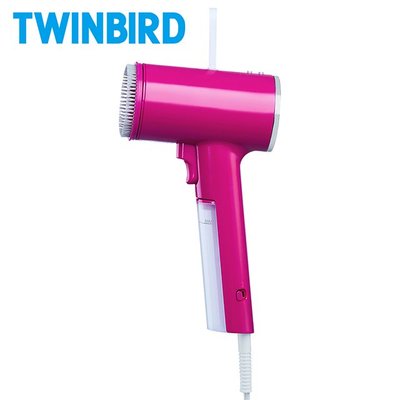 【大頭峰電器】日本TWINBIRD-美型蒸氣掛燙機(桃色)TB-G006TWP