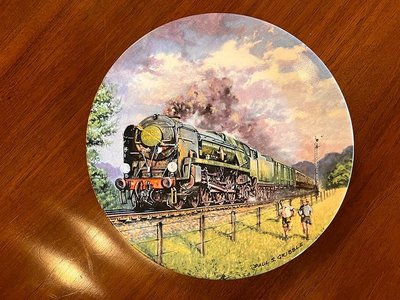 英國DAVENPORT 金箭蒸汽火車 限量版收藏盤 『品項完美』#821178