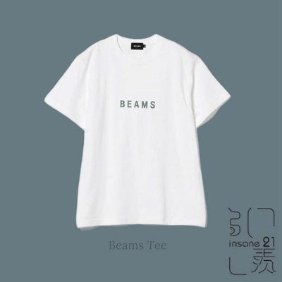 BEAMS JAPAN TEE 短Ｔ 短袖 綠 白 藍 休閒 舒適 【Insane-21】