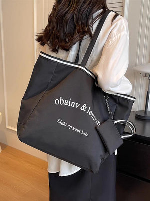 🔆chic dream優質包包🔆可放A4書15吋筆電大學上課包/單肩包/白色帆布包#B303