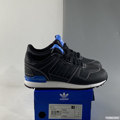 adidas Original ZX 700 黑藍 經典 防滑 滑板鞋 G68638 36-45 情侶鞋