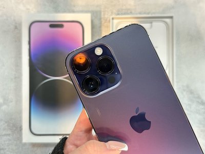 🌚 拆封未啟新機 iPhone 14 pro max 128G 紫色 台灣貨 背脫漆