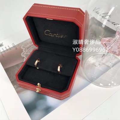 二手奢品 Cartier 卡地亞 LOVE系列 18K玫瑰金耳環 B8029000 現貨