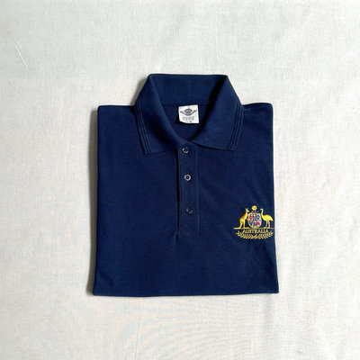 澳洲製造 Olympic Sports Australia Polo Shirt 澳洲國徽刺繡 棉質混紡 網眼Polo衫