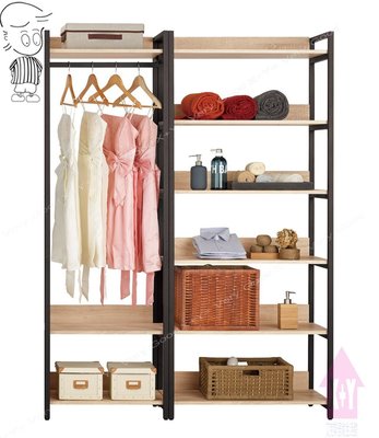 【X+Y時尚精品傢俱】現代衣櫃系列-艾麗斯 4.6尺開放式系統衣櫥A45.衣櫃.可任意排列組合.摩登家具