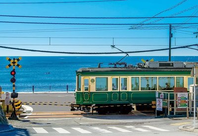 缺 26-340 300片日本進口拼圖 風景 日本 神奈川 江之島電車 灌籃高手場景