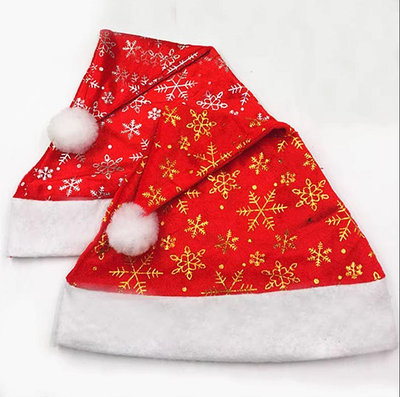 Double-layered Snowflake Cap Christmas Hat  Santa Claus Decoration