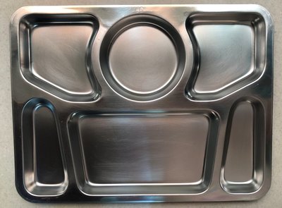 不鏽鋼六格餐盤 6格餐皿 自助餐盤 廚房用品