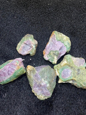 印度紅綠寶石 原礦 二色寶 鴛鴦寶 一次五顆 嚴選特美的 不美不賣