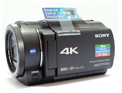 Sony/索尼 FDR-AX30 4K攝像機家用/婚慶4K高清 一鍵編輯紅外夜DV