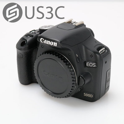 【US3C-桃園春日店】【一元起標】Canon EOS 500D 1550萬像素 LCD3.0吋 人工智能伺服AF 二手相機