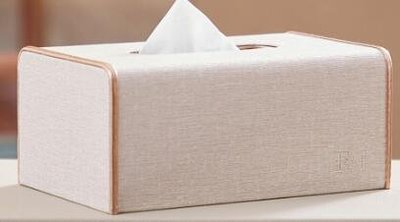 18591c 日本進貨 好品質 歐式客廳房間皮革面紙紙巾盒衛生紙盒