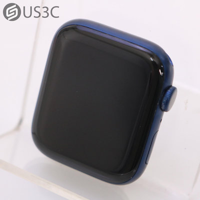 【US3C-高雄店】【一元起標】台灣公司貨 Apple Watch 6 44mm GPS版 藍色 鋁合金錶殼 運動模式偵測 血氧濃度感測器 智慧手錶 蘋果手錶