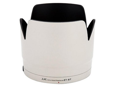我愛買#白色JJC副廠Canon蓮花適第二三代EF 70-200mm F/2.8L II IS小白USM太陽罩同佳能原廠ET-87遮光罩LH-87(W)
