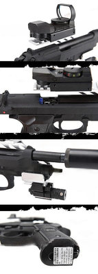 （SHOOTER武器補給）豪華升級版~KJ M9A1 黑色 CO2手槍 初速150m/s 無彈後定～免運、可分期