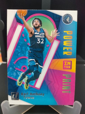 Karl Anthony Towns #6 Power in the Paint 2020-21 Donruss Minnesota Timberwolves