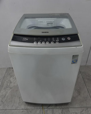 桃園二手家電 推薦-SAMPO 聲寶 10公斤 定頻 全自動 單槽 直立 洗衣機 ES-B10F 便宜 2手 家電 電器