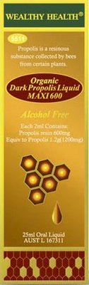 代購澳洲 Wealthy Health Organic Dark Propolis Liquid Maxi (25ml)